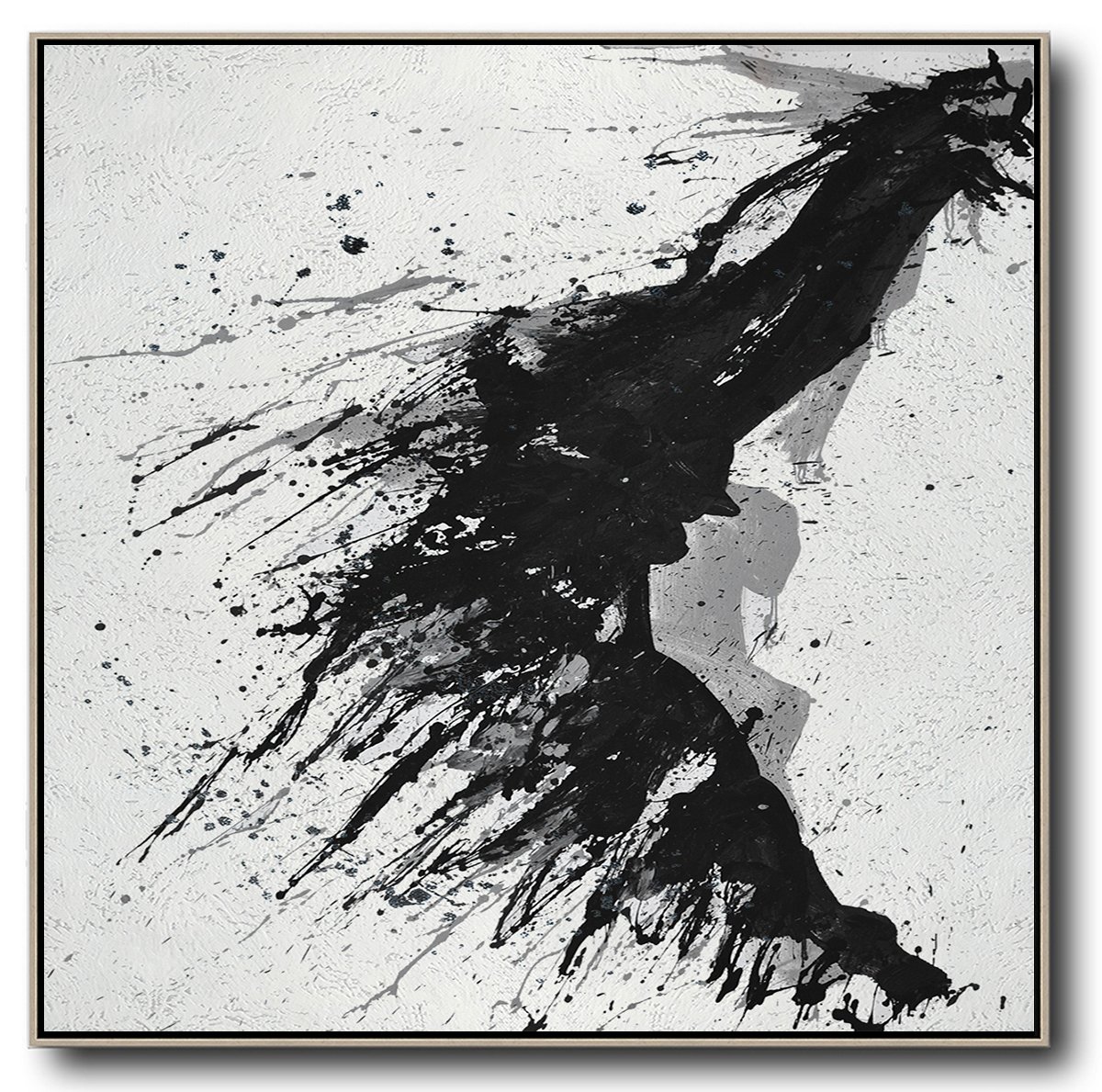 Minimalist Drip Painting #MN323A - Click Image to Close